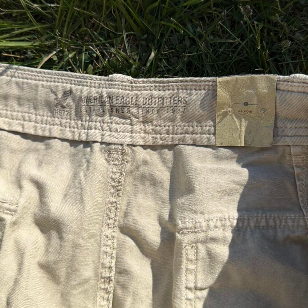 American-eagle-outfitters Men's Cream and Tan Shorts - Picture 4 of 6